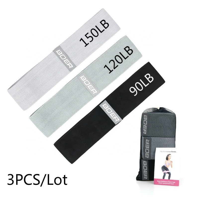 Home Gym Routine - 3Pcs Vrouwen Mannen Stof Resistance Bands
