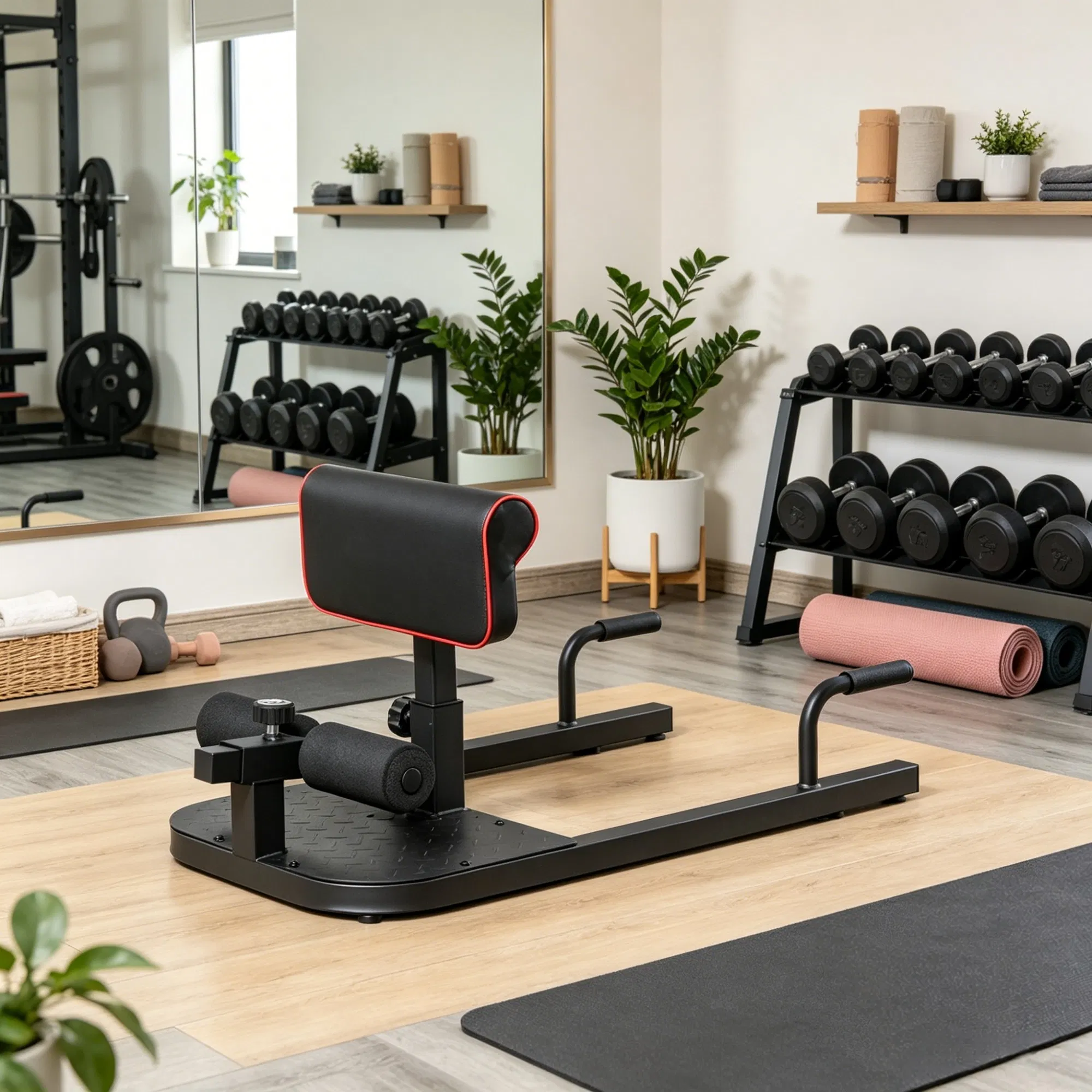 All In One Gym Home Equipment - Zwarte 3-in-1 gevoerde push-up-, sit-up- en