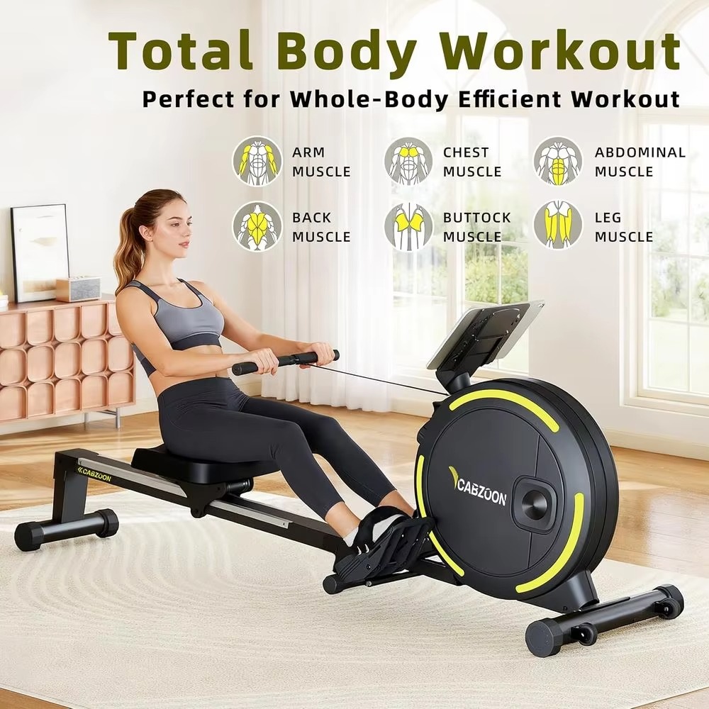 Leg Home Gym Workout - Stille Magnetische Roeitrainer 265LB Capaciteit 16