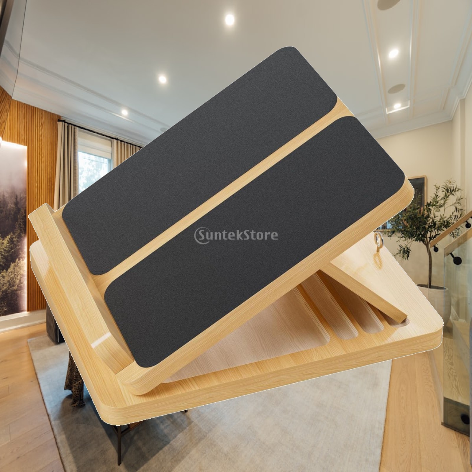 Home Gym Portable - Kuitrekker, opklapbaar houten schuinbord met antislip