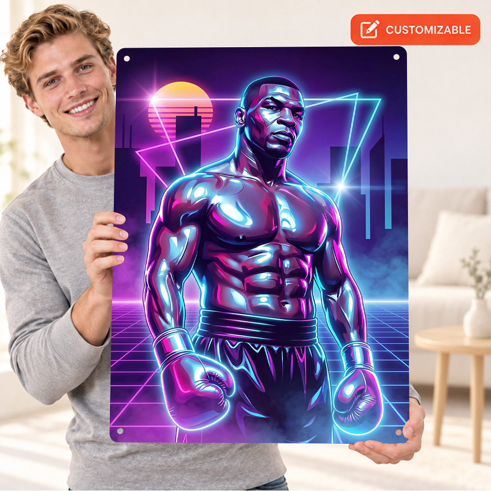 Mike Tyson boksen, metalen pos - Home Gym Neon Sign recensie en prijs