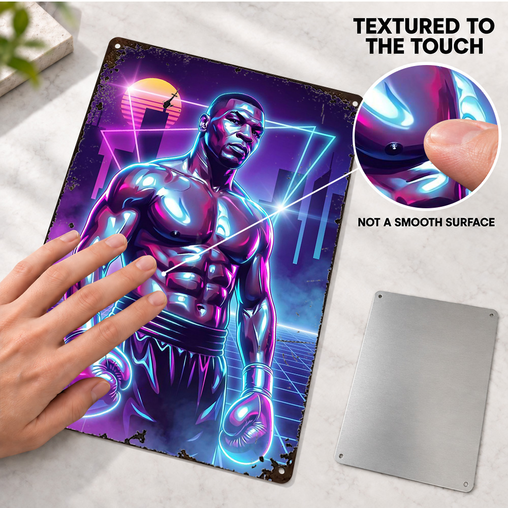 Mike Tyson boksen, metalen pos - Home Gym Neon Sign recensie en prijs