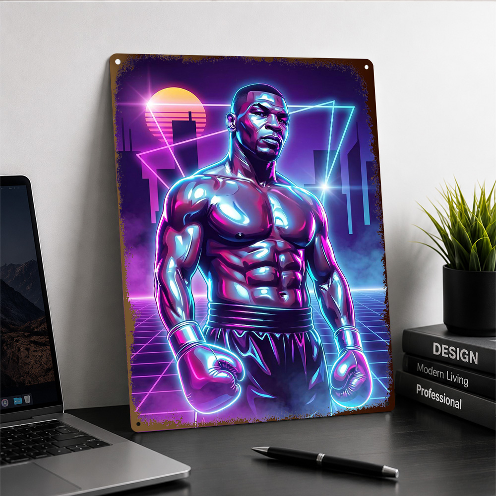Mike Tyson boksen, metalen pos - Home Gym Neon Sign recensie en prijs
